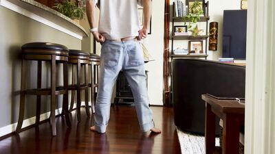 Showing My Beautiful Dick, Balls, Ass, Bare Feet