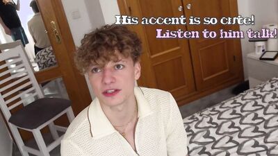CUTE BLOND TWINK TAKES ARM SIZED COCK