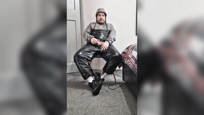 Gympro sweatsuit masked wank