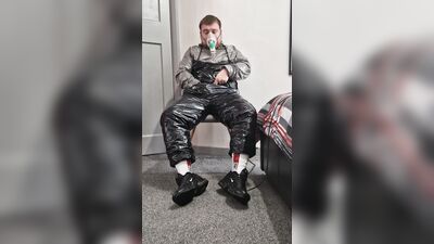 Gympro sweatsuit masked wank