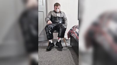 Gympro sweatsuit masked wank
