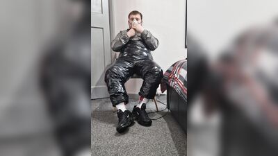 Gympro sweatsuit masked wank