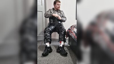 Gympro sweatsuit masked wank