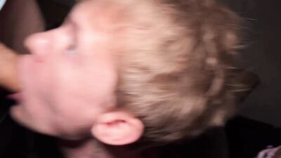 A group of guys with big cocks slapped a tight of sweet twink in a circle