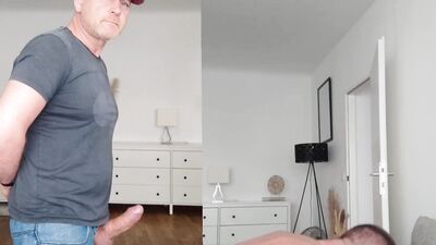Sexy Daddy with fat dick fucking friend . Gay anal creampie.dexterxxl