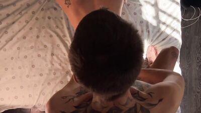 Harry_Jen | Morning sex Amateur Gay couples, rimming, deepthroat, anal with a thick dick
