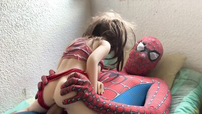 Spiderman Fucking Sex Doll With Perfect Ass