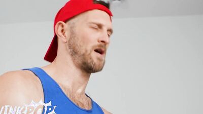 TWINKPOP - Maverick Sun Sucks Construction Worker Paul Wagner's Cock Under The Sink, So They Don't Get Caught