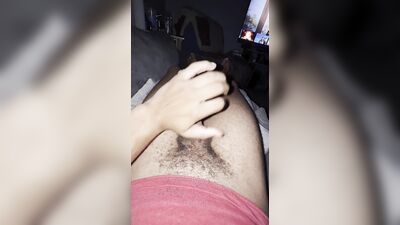 Horny Vers Bottom Jerking Off and Cumming
