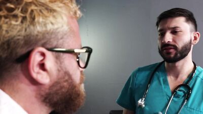 Doctor Fixes Riley Mitchel's Throat Problem With HIs Cock