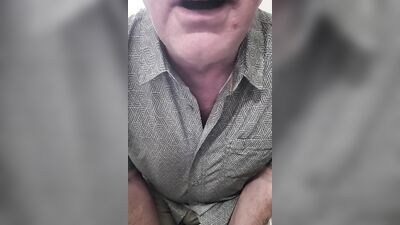 Daddy cums on cam