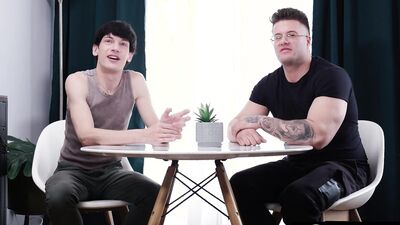 Blue Eyed Horny Devil Smashed By Tatted Muscle - ChaosMen