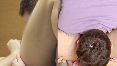 BF Sucking the Cum Out of My Big Cock