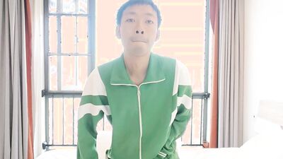 Asia Chinese Boy condo floors Masturbation Cum nice day
