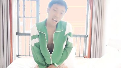 Asia Chinese Boy condo floors Masturbation Cum nice day