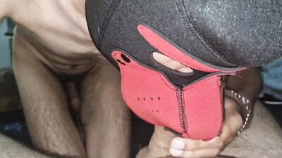 Stepfather's cock in the hole gushes cum right inside the hungry sissy servant