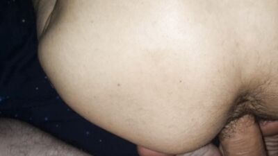 Stepfather's cock in the hole gushes cum right inside the hungry sissy servant