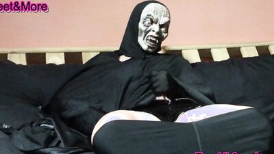 The monster tickle, worship and jerk off