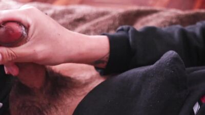 Jerking off dripping precum and cumming in my hand