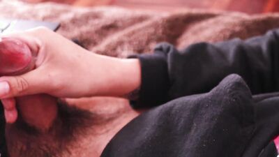 Jerking off dripping precum and cumming in my hand