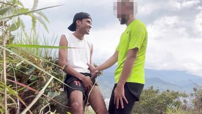 I was masturbating and this man arrived and we ended up fucking in the middle of the road
