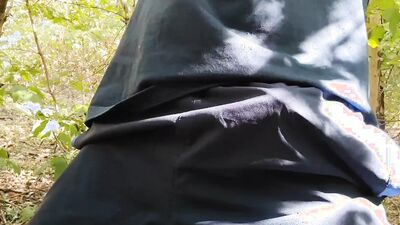 Masturbating in the forest on a bike ????????