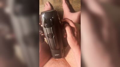 Blowjob Machine sucks out multiple loads of my cum!