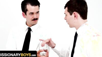 Twink Is Welcomed to the Order With a Nasty Threesome