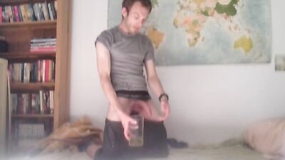 Brainless Goon Bator Pissing All Over the Floor