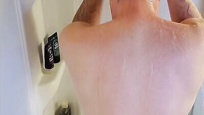 Jacking off in the shower