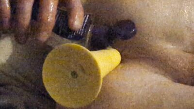 Warned up by filling my sexy ass with new toy!! Had to be quiet neighbors complain
