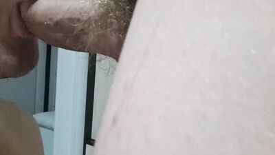 Sneaked away from a girl to fuck with a guy in secret from her, as he loves big dicks and cum!