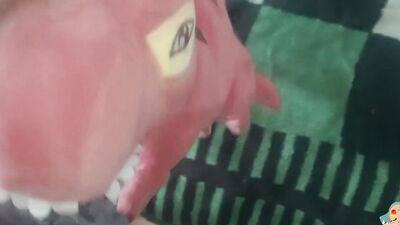 Red dinosaur fun