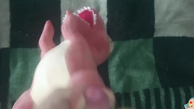 Red dinosaur fun