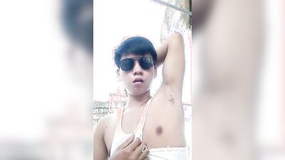 Asian with Big Veiny Cock Cums Twice Outdoor | Pinoy Jakol sa Construction Site