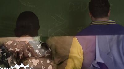 TWINKPOP - College Class Turns Into A Dick-Measuring Contest And Then A Hot Group Sex