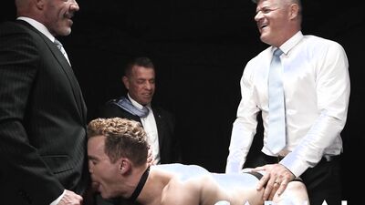 BoyForSale Dylan Tides is fucked by Masters Bannon, Stone, and more