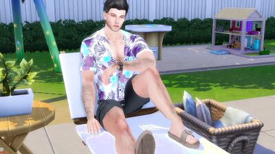 Dads Fuck By Pool While Wives Are Away: Sims 4