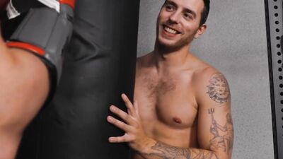 Tardy Hunk Apologizes wt His Cock - Carter Woods, Kyle Fletcher - NextDoorBuddies