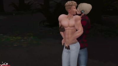 Lumberjack Is Blown By Twink In the Woods Before Fucking Him: Sims 4