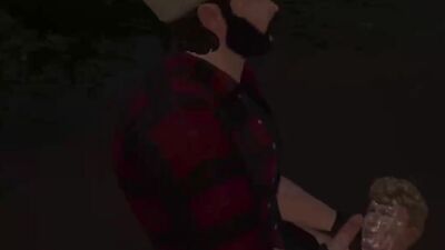 Lumberjack Is Blown By Twink In the Woods Before Fucking Him: Sims 4