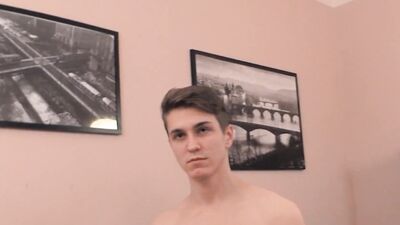 CZECH HUNTER - Two Beautiful Studs Seduce And Fuck A Handsome Courier Until They All Cum