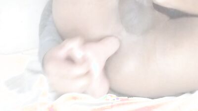 Fucking my ass with a realistic dildo