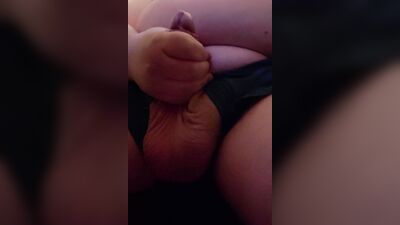 Super Chubby enby Relaxing and jerking off