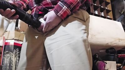 Sucking my dick with my shop vac