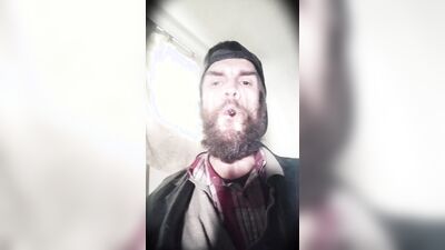 Cigar Smoking Wearing Leather Blazer smoke