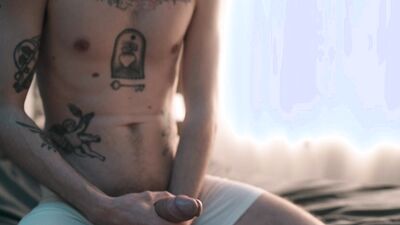 Stroking My Morning Wood - Big Dick Edging with Huge Cumshot