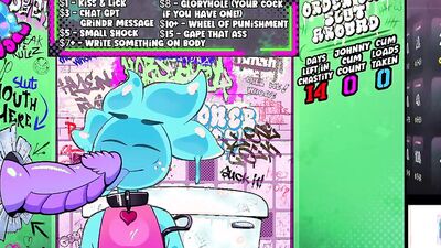 Slime Has a lovely Chat In GloryHole Stall