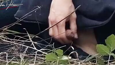 Gay Asian Twink Jon Arteen Speaks French, Masturbates His Smooth Penis In The Rain, Lubricated With