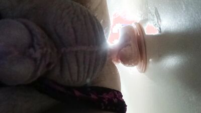 Ms Ben Dover In Lingerie fucking dildo
